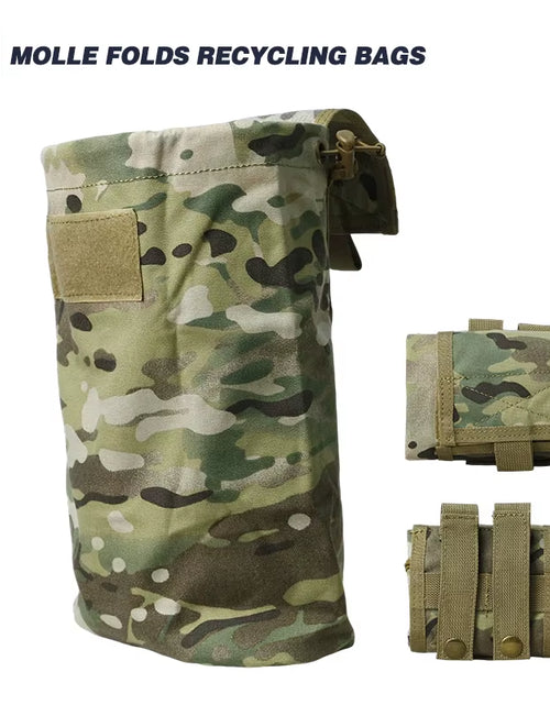 Load image into Gallery viewer, Camo Molle Tactical Dump Pouch Folding Outdoor Hunting Multifunctional Accessory Pack Accessories
