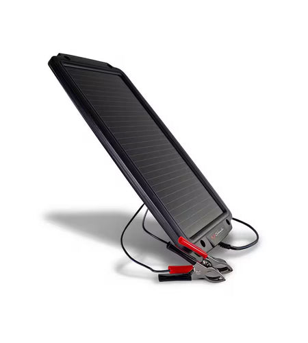 Automotive 12-Volt Solar Battery Maintainer with Quick-Connect Clamps (2-Pack Bundle)