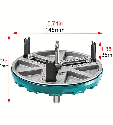 45-130Mm Multifunctional Adjustable Woodworking Hole Opener Gypsum Board Plastic Aluminum Board Electric Drill Drilling Bit Tool