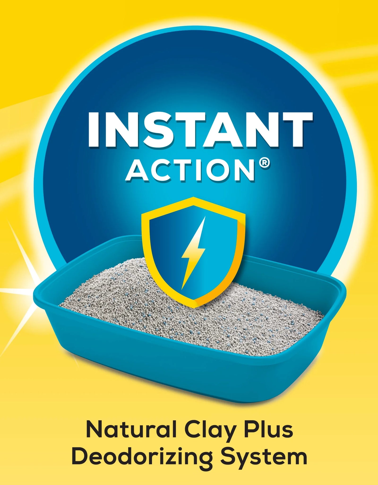 Purina  Instant Action Clumping Cat Litter, Natural, Low Dust, Odor Control, 35 Lb. Pail