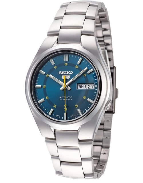 Load image into Gallery viewer, Men&#39;S 5 Automatic SNK615K Blue Stainless-Steel Automatic Dress Watch
