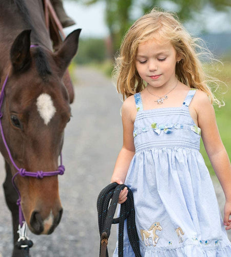 Girls Horse Necklace, Dainty Horse Jewelry for Girls Initial Necklace, Stainless Steel Kids Heart Initial Necklace Horse Girl Horse Pendant Letter Necklace Horse Gifts for Teen Girls Horse Lovers
