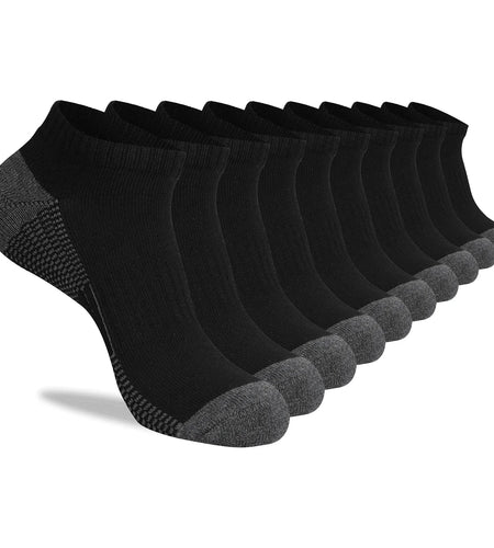 Mens 10 Pairs Athletic Ankle Socks Men'S Breathable Low Cut Socks
