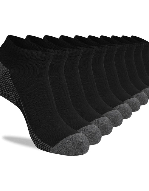 Load image into Gallery viewer, Mens 10 Pairs Athletic Ankle Socks Men&#39;S Breathable Low Cut Socks
