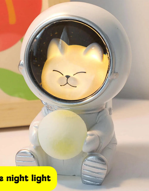 Load image into Gallery viewer, Astronaut Projector Night Light, Cute Spaceman LED Night Light Astronaut Moon Lamps for Kids Adults for Bedroom, Christmas, Birthdays, Space Cat
