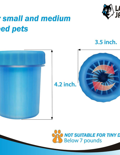 Load image into Gallery viewer, Dog Paw Cleaner - Portable Pet Paw Washer Cup (For Small and Medium Breed Dogs)
