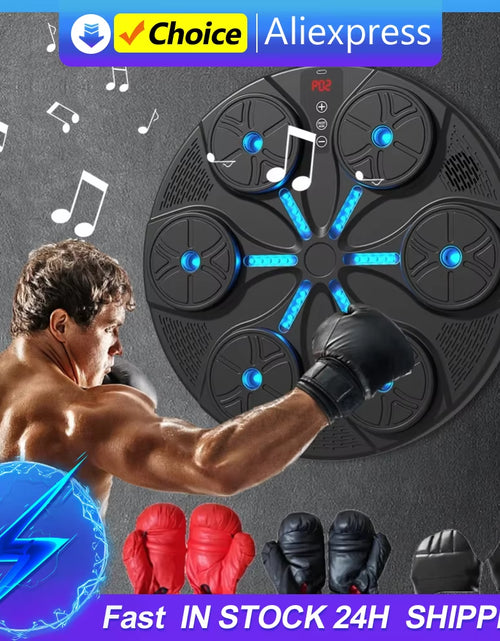 Load image into Gallery viewer, Type C Music Boxing Machine Music Boxing Puncher USB Charging Smart Bluetooth-Compatible Boxing Machine with Gloves for Home Gym
