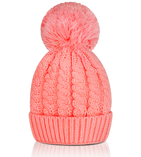 Women'S Winter Beanie Warm Lining - Thick Slouchy Cable Knit Skull Hat Ski Cap