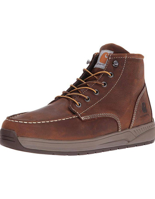 Load image into Gallery viewer, Men&#39;S Lightweight Wedge NWP 6&#39;&#39; Work Boots - Soft Toe - Brown Size 11(W)
