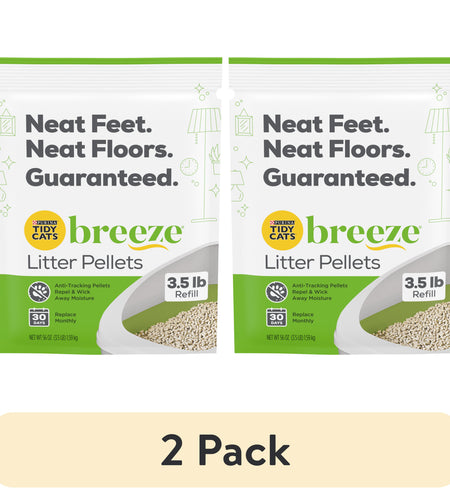 (2 Pack) Purina  Litter Pellets, BREEZE Refill Litter Pellets, 3.5 Lb. Pouch
