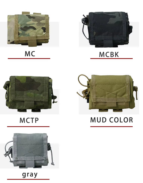 Load image into Gallery viewer, Camo Molle Tactical Dump Pouch Folding Outdoor Hunting Multifunctional Accessory Pack Accessories
