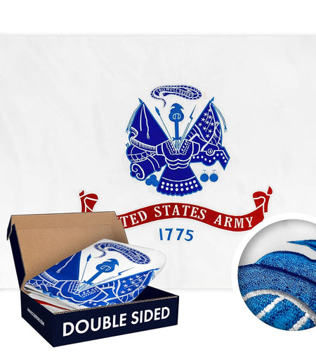 - US Army Flag Double Sided Embroidered 3X5 Ft Flag Brass Grommets