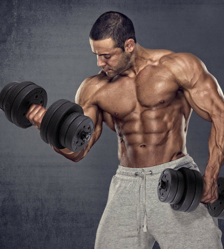 66 Lbs Fitness Dumbbell Weight Set with Adjustable Weight Plates and Handle