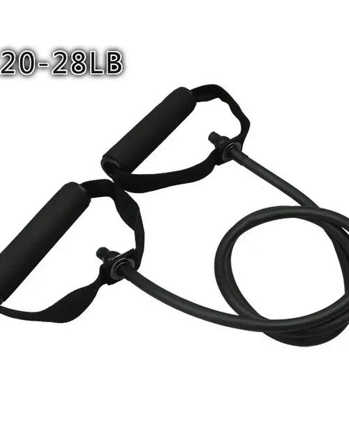 Load image into Gallery viewer, Resistance Bands, Heavy Resistance Level, Premium Durable Exercise Bands, Resistance Band with Handles, Black
