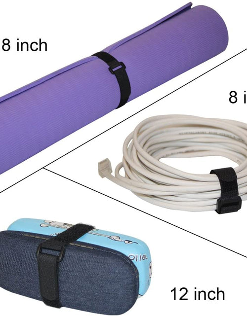 Load image into Gallery viewer, [16 Pack] 1 X 18&quot; Hook and Loop Reusable Fastening Nylon Cable Securing Straps by - Durable Functional Ties to Keep Your Places from Tangled Messes of Cords
