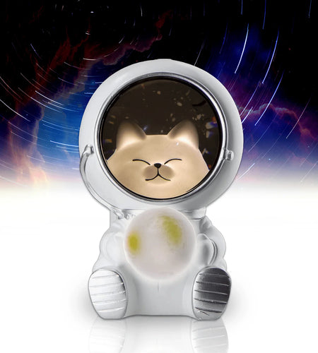 Astronaut Projector Night Light, Cute Spaceman LED Night Light Astronaut Moon Lamps for Kids Adults for Bedroom, Christmas, Birthdays, Space Cat