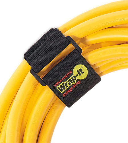 Super-Stretch  Straps, 12" (8 Pack) - Elastic Hook and Loop Cinch Straps - Extension Cord Organizer, Hose and Cables Straps, Cord Wrap, Cord Keeper, Garage and RV Storage Accessories